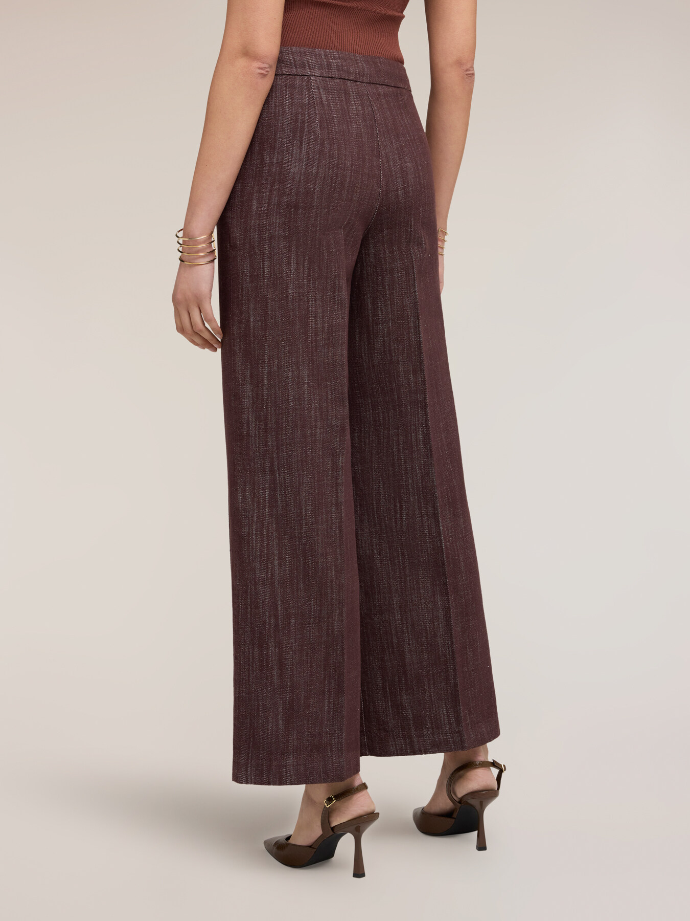 Pantaloni palazzo in cotone image number 1