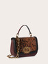 Borsa a tracolla con texture effetto rettile image number 3