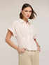 Camicia in mussola a righe lurex image number 2