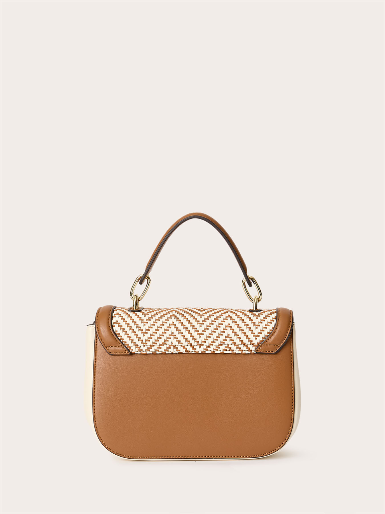 Borsa a tracolla effetto rafia image number 2