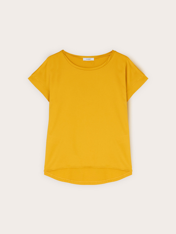 T-shirt bimaterica misto cotone