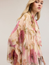 Blusa in chiffon misto seta con stampa image number 0