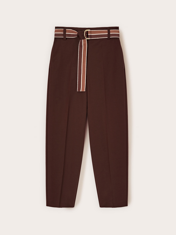 Pantaloni regular con cintura