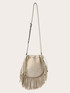 Borsa a tracolla con frange image number 3