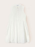 Vestito chemisier in voile con colletto coreano image number 4