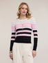 Maglia a righe in misto viscosa image number 0