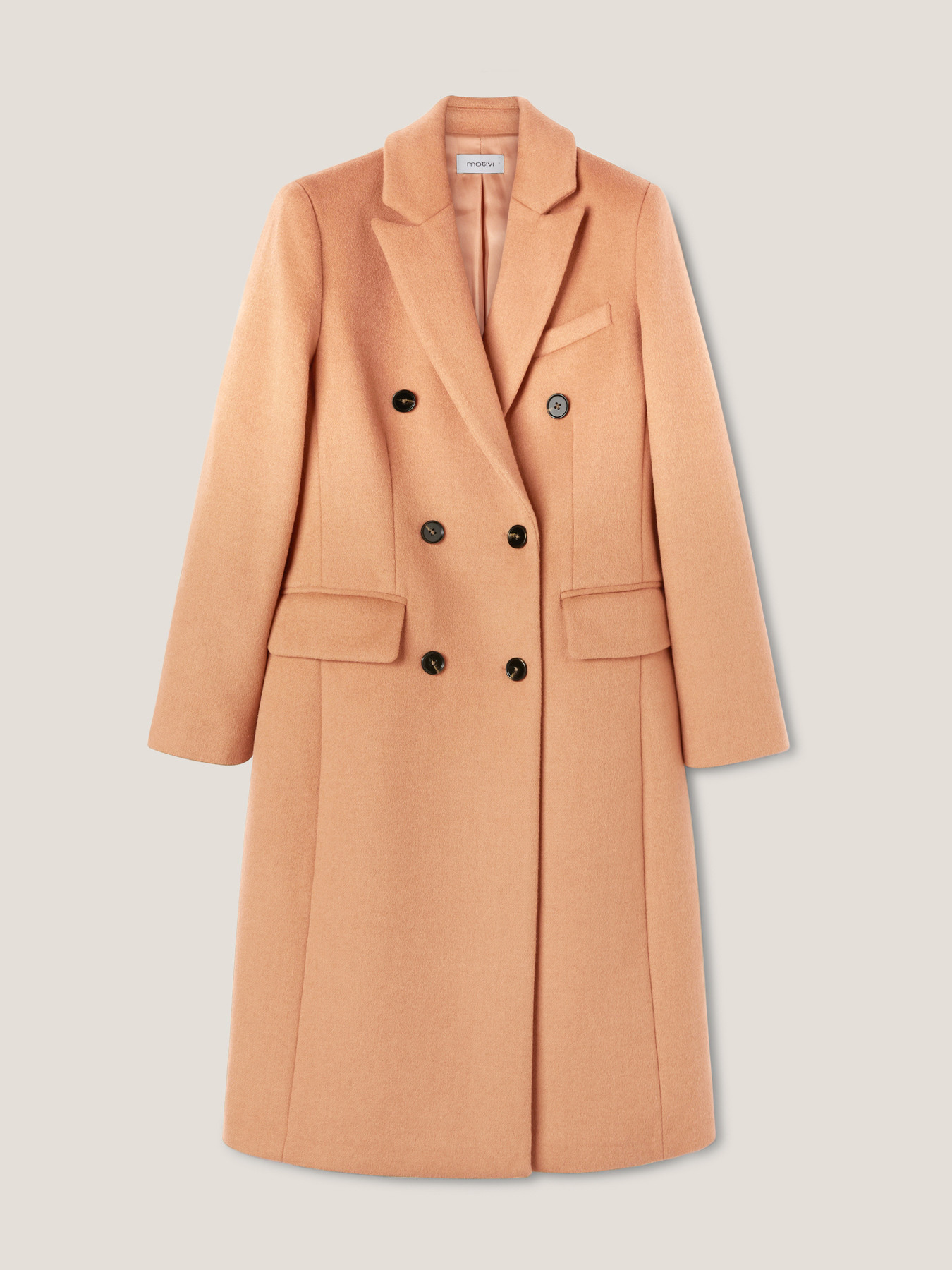 Cappotto doppiopetto in panno image number 4
