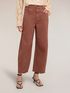 Pantaloni balloon in drill di cotone image number 0