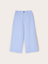 Pantaloni cropped in tela misto cotone image number 3