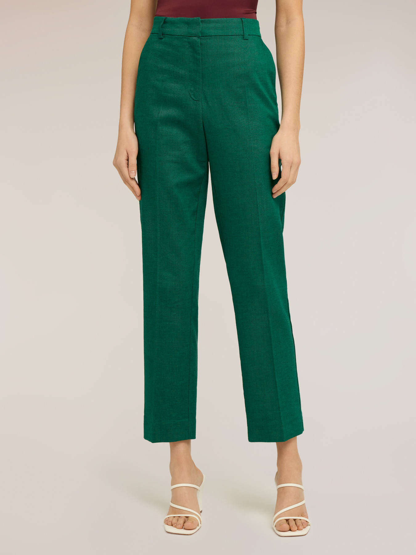 Pantaloni chino in misto lino image number 0
