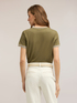 T-shirt con bordi in maglia image number 1