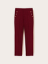 Pantaloni regular con motivo occhielli image number 4
