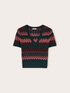 Maglia misto lurex fantasia chevron image number 4