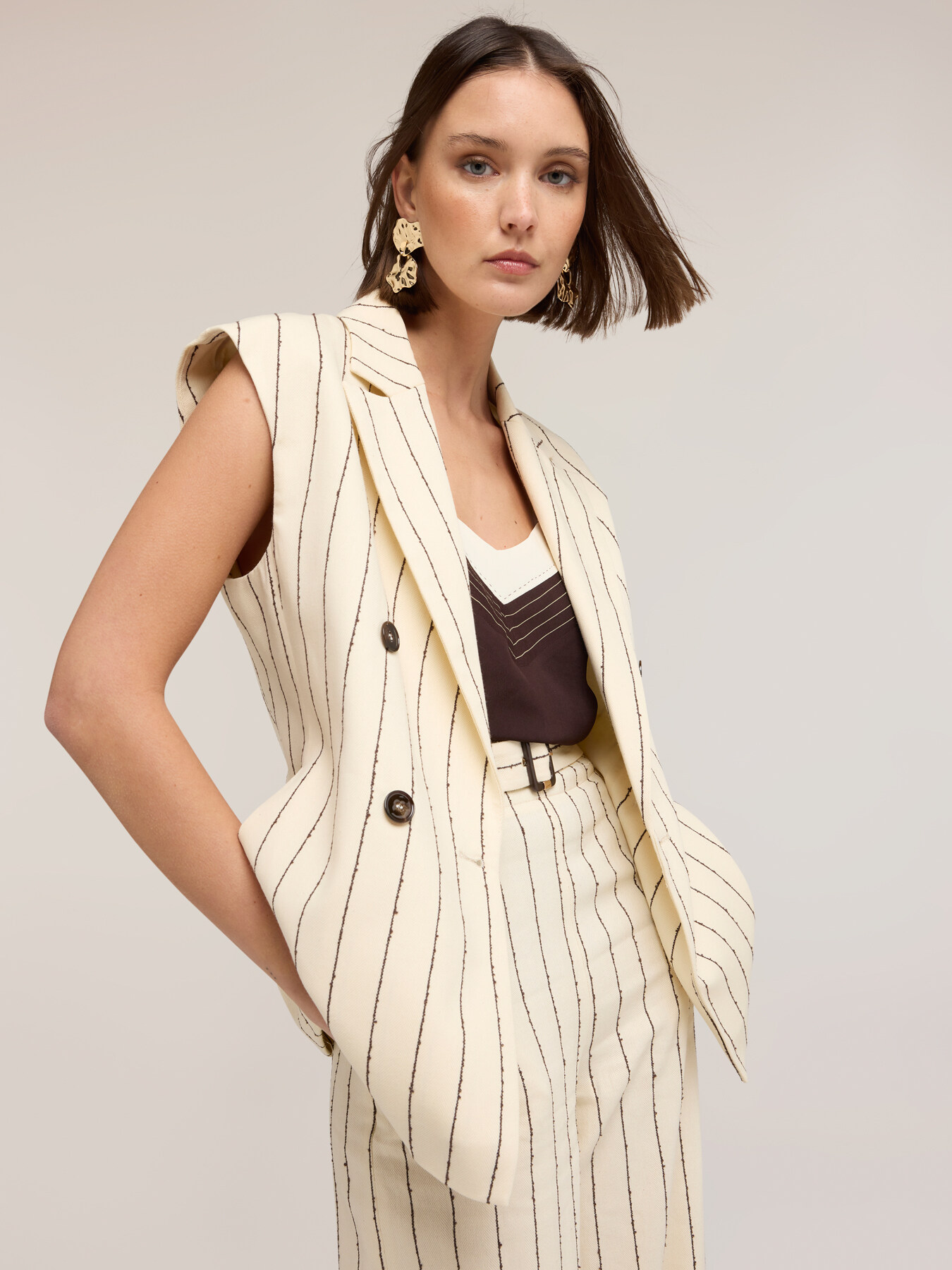 Gilet gessato The Tailoring Lab image number 4