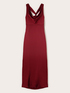 Vestito lungo in raso con drappeggio image number 4