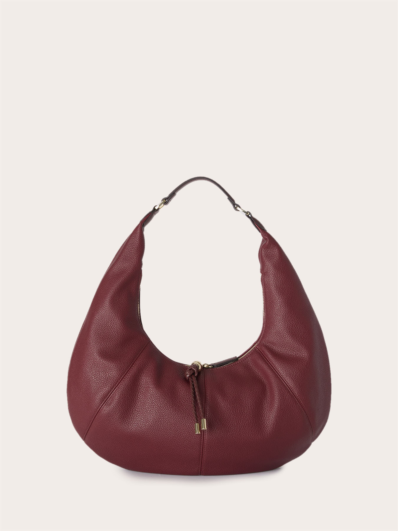 Borsa a tracolla hobo con nappine image number 1