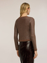 Cardigan in maglia lavorata misto lurex image number 1